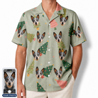 Men's Trimmed Tannenbaums Custom Dog Face Hawaiian Shirt