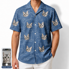Men's Mittens Mingle Custom Cat Face Hawaiian Shirt