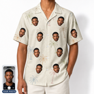Men's Palm Pizzazz Custom Face Hawaiian Shirt