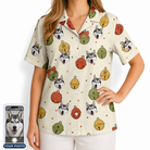 Women's Chime Charms Custom Dog Face Hawaiian Shirt