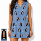 Women's Clubhouse Crossfire Custom Face V-Neck Dress