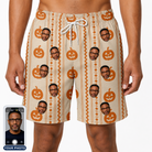 Men's Spooky Squash Custom Face Beach Shorts
