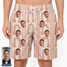 Men's Beach Bouquet Custom Face Beach Shorts