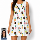 Women's Tangy Tresses Custom Face Tank Dress