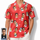 Men's Polar Pantomime Custom Face Hawaiian Shirt