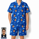 Men's Porpoise Party Custom Face Shirt & Shorts Set
