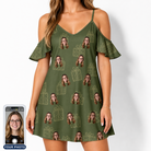 Women's Parcel Pizzazz Custom Face Off-Shoulder Dress