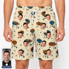 Men's Sovereign Sizzle Custom Face Beach Shorts