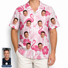 Men's Rosy Waders Custom Face Hawaiian Shirt