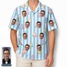 Men's Mausoleum Mirth Custom Face Hawaiian Shirt
