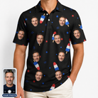 Men's Starsicle Swirl Custom Face Polo Shirt