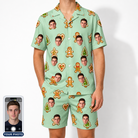 Men's Gingerbread Gallop Custom Face Shirt & Shorts Set