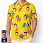 Men's Nacre Nonsense Custom Face Polo Shirt