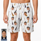 Men's Cackle Commuters Custom Face Beach Shorts