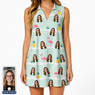 Women's Bromeliad Ballet Custom Face V-Neck Dress
