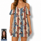 Women's Glam Goggles Custom Face Off-Shoulder Dress