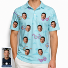 Men's Sunny Specs Custom Face Polo Shirt