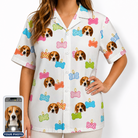 Women's Tag Wag Custom Dog Face Hawaiian Shirt