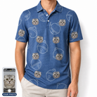 Men's Tabby Tinkles Custom Cat Face Polo Shirt