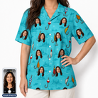 Women's Barbed Banter Custom Face Hawaiian Shirt