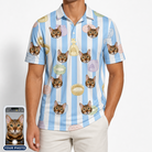 Men's Naptime Nooks Custom Cat Face Polo Shirt