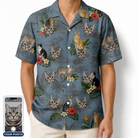 Men's Kitten Kaboodle Custom Cat Face Hawaiian Shirt