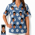 Women's Riviera Reverie Custom Face Hawaiian Shirt