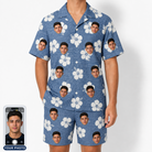 Men's Riviera Reverie Custom Face Shirt & Shorts Set