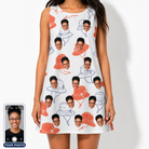 Women's Hooked Brims Custom Face Tank Dress