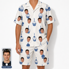 Men's Cupcake Countdown Custom Face Shirt & Shorts Set
