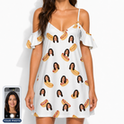 Women's Mustard Mingle Custom Face Off-Shoulder Dress