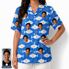 Women's Tuna Trawl Custom Face Hawaiian Shirt
