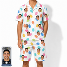 Men's Pinecone Prance Custom Face Shirt & Shorts Set
