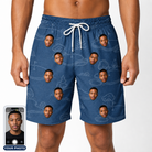 Men's Putt Pursuit Custom Face Beach Shorts