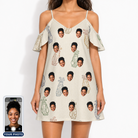 Women's Links Luggage Custom Face Off-Shoulder Dress