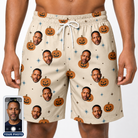 Men's Lantern Laughs Custom Face Beach Shorts