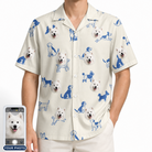 Men's Tail Tales Custom Dog Face Hawaiian Shirt