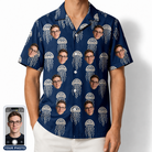 Men's Nettle Nebula Custom Face Hawaiian Shirt