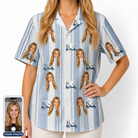 Women's Foreward Motion Custom Face Hawaiian Shirt