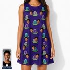 Women's Mirth Markers Custom Face Tank Dress