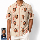 Men's Glow Gala Custom Face Polo Shirt