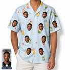 Men's Mai Tai Memories Custom Face Hawaiian Shirt