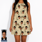 Women's Trout About Custom Face Tank Dress