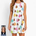Women's Disco Darling Custom Face Tank Dress