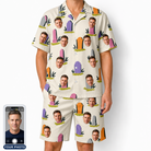 Men's Resting Jest Custom Face Shirt & Shorts Set