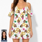Women's Saltkissed Circles Custom Face Off-Shoulder Dress