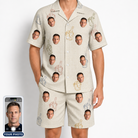 Men's Toast Tiaras Custom Face Shirt & Shorts Set