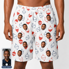 Men's Bobber Bop Custom Face Beach Shorts