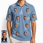 Men's Flipper Floats Custom Face Polo Shirt
