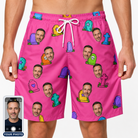 Men's Slab Snickers Custom Face Beach Shorts